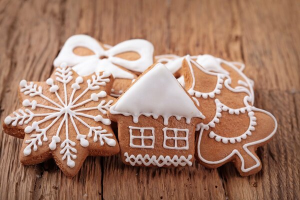 Galletas de Navidad adornadas con glaseado