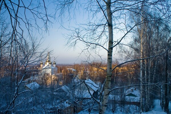 Купол храма зимнего городка