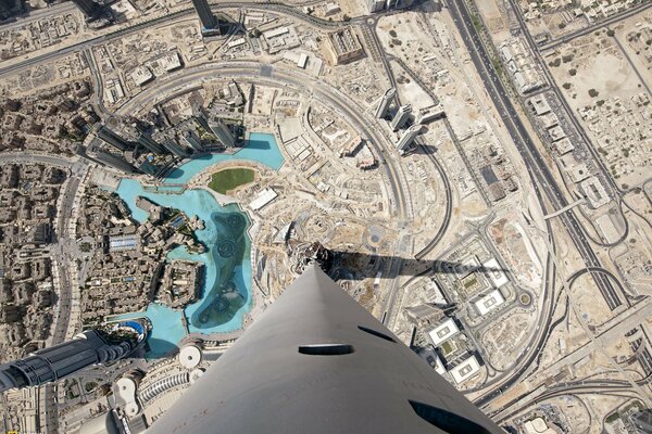 Dubai in its maximum grandeur - top view