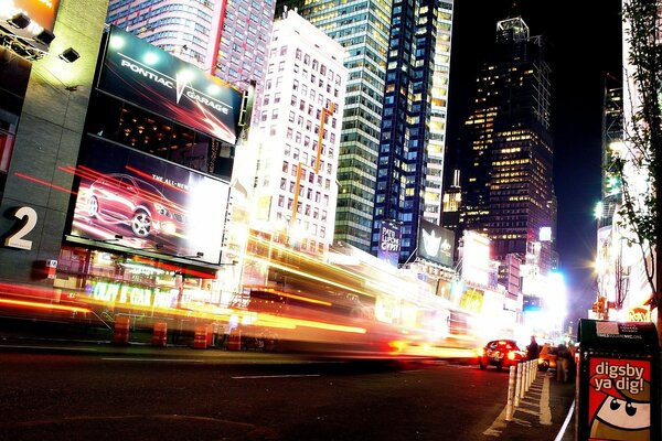 Nuit lumineuse ville géant