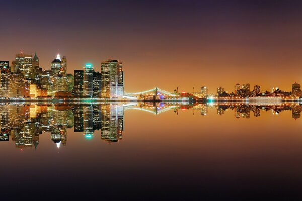 Panorama de New York en Amérique