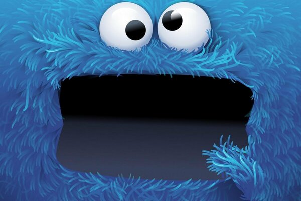 Автомобильная тряпка в роли cookie monster