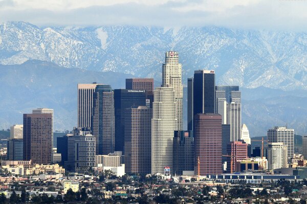 Grattacieli a Los Angeles negli Stati Uniti