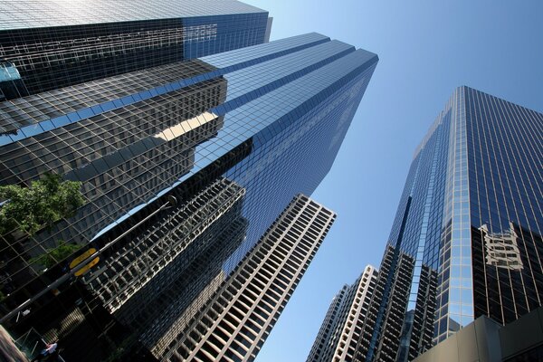 Skyscrapers of New York in the USA