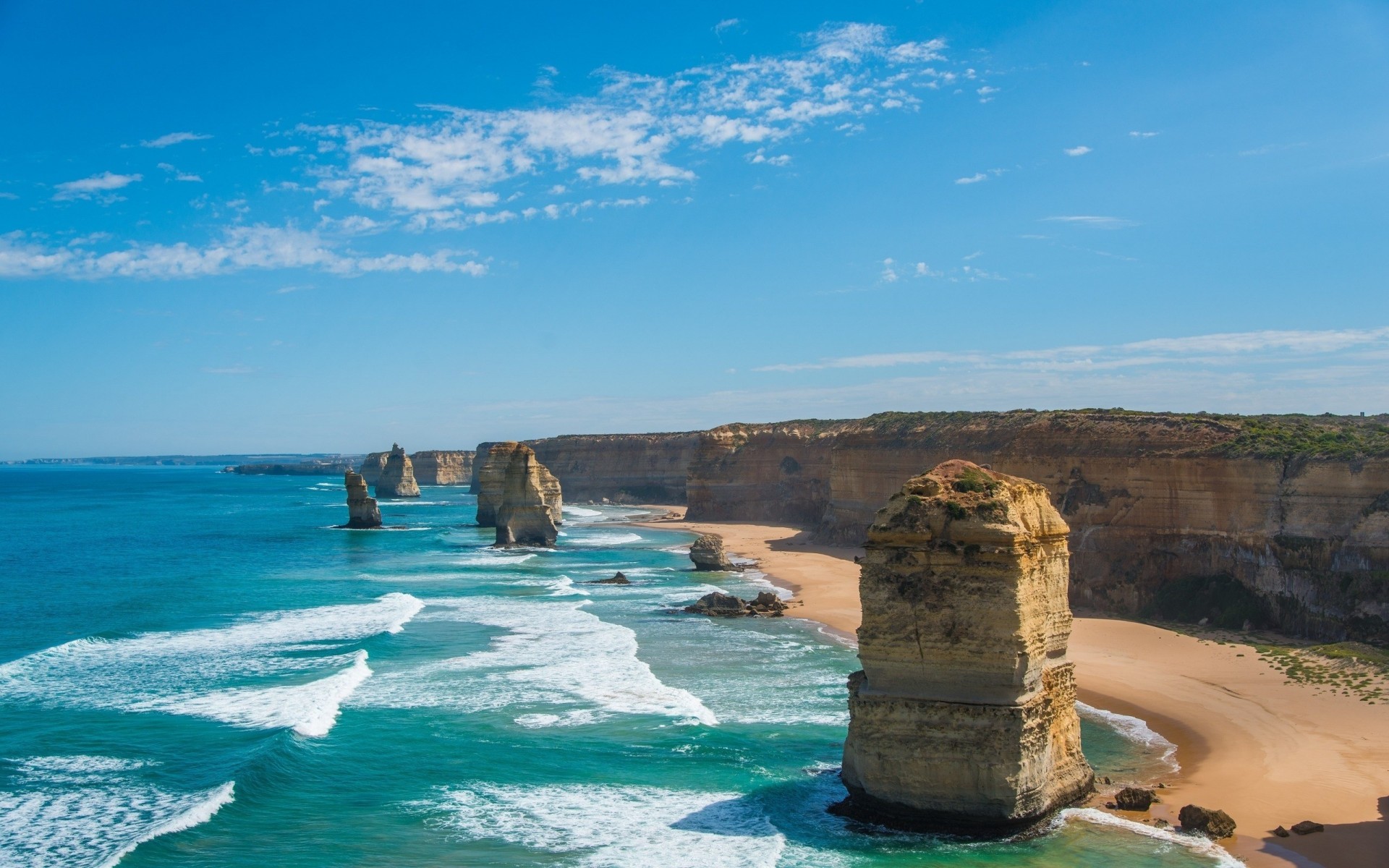 beaches australia landscapes nature rocks rock