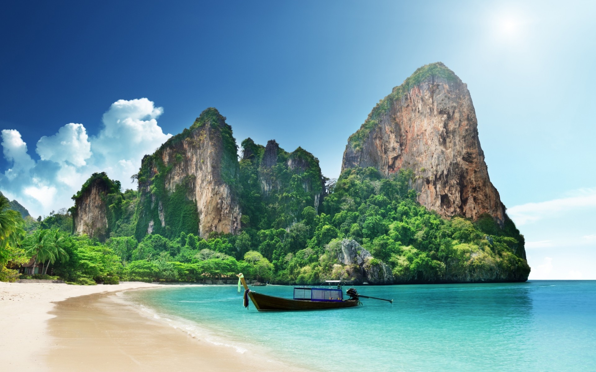 plage nature ciel nuages mer paysage bateaux