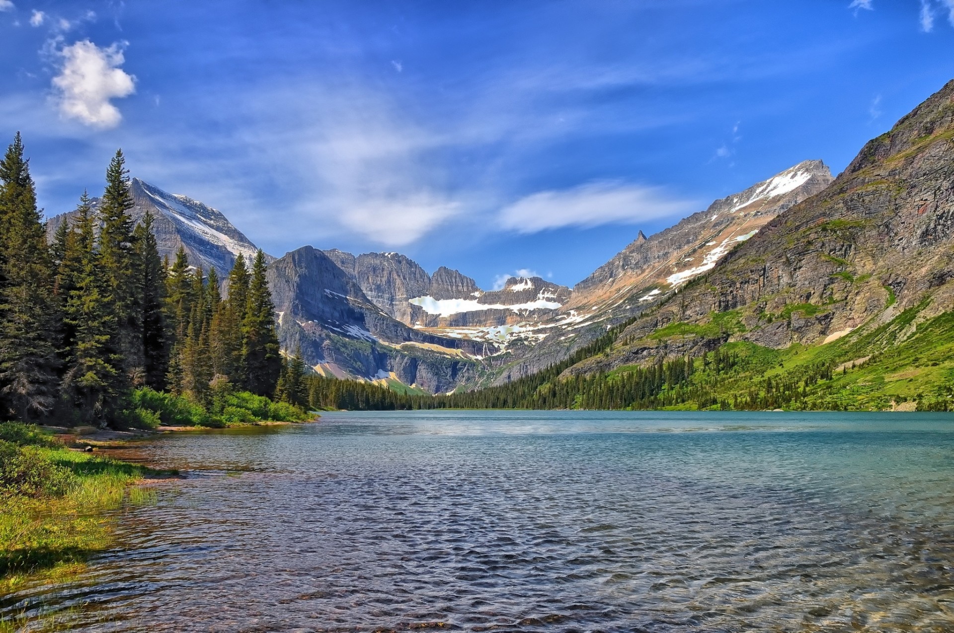 montana lake glacier national park glacier lake josephine mountain