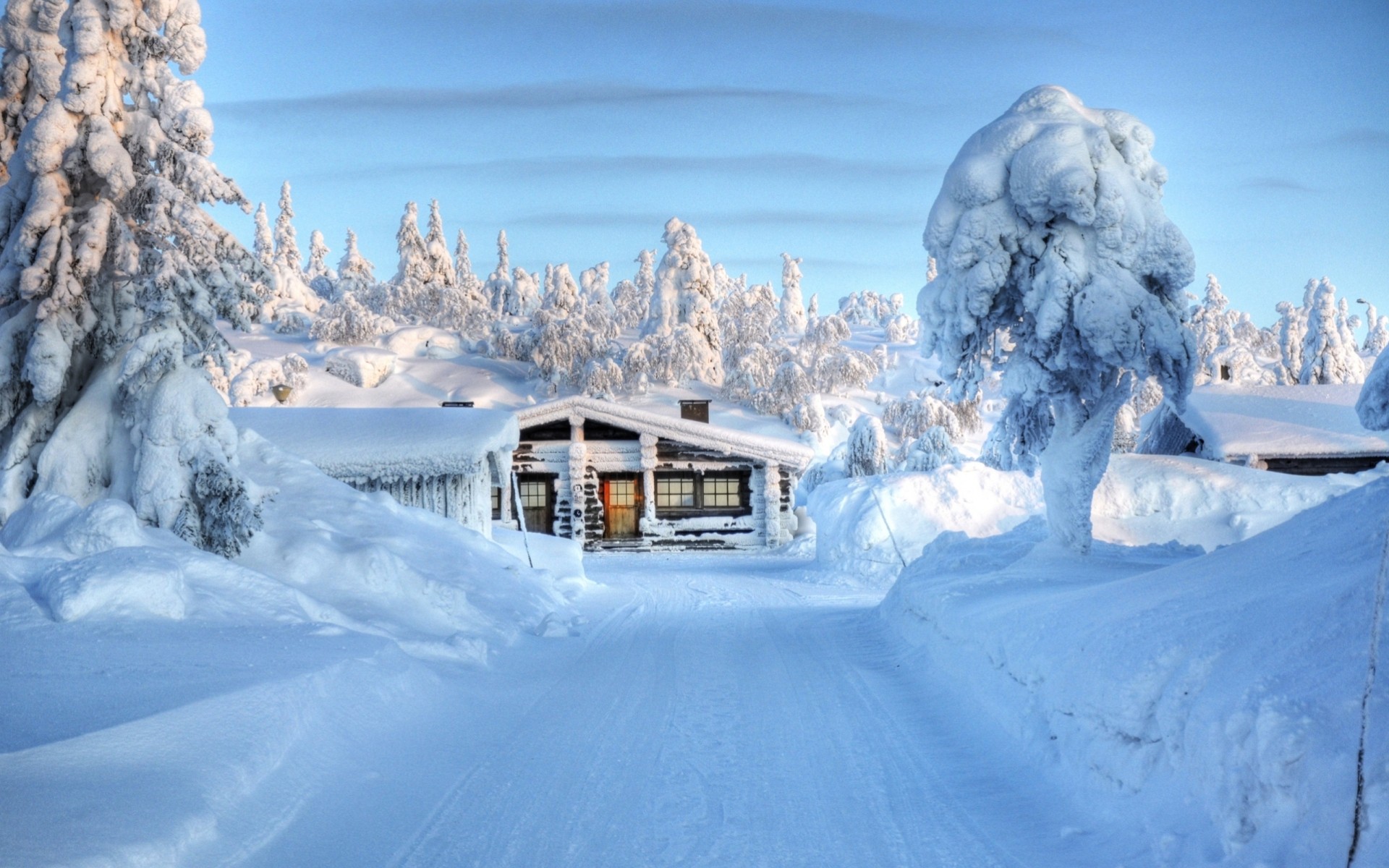 invierno casa nieve edificio árboles escarcha paisajes