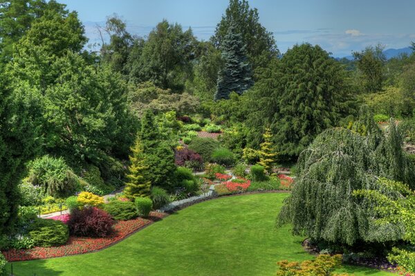 La naturaleza de Vancouver hermoso Jardín