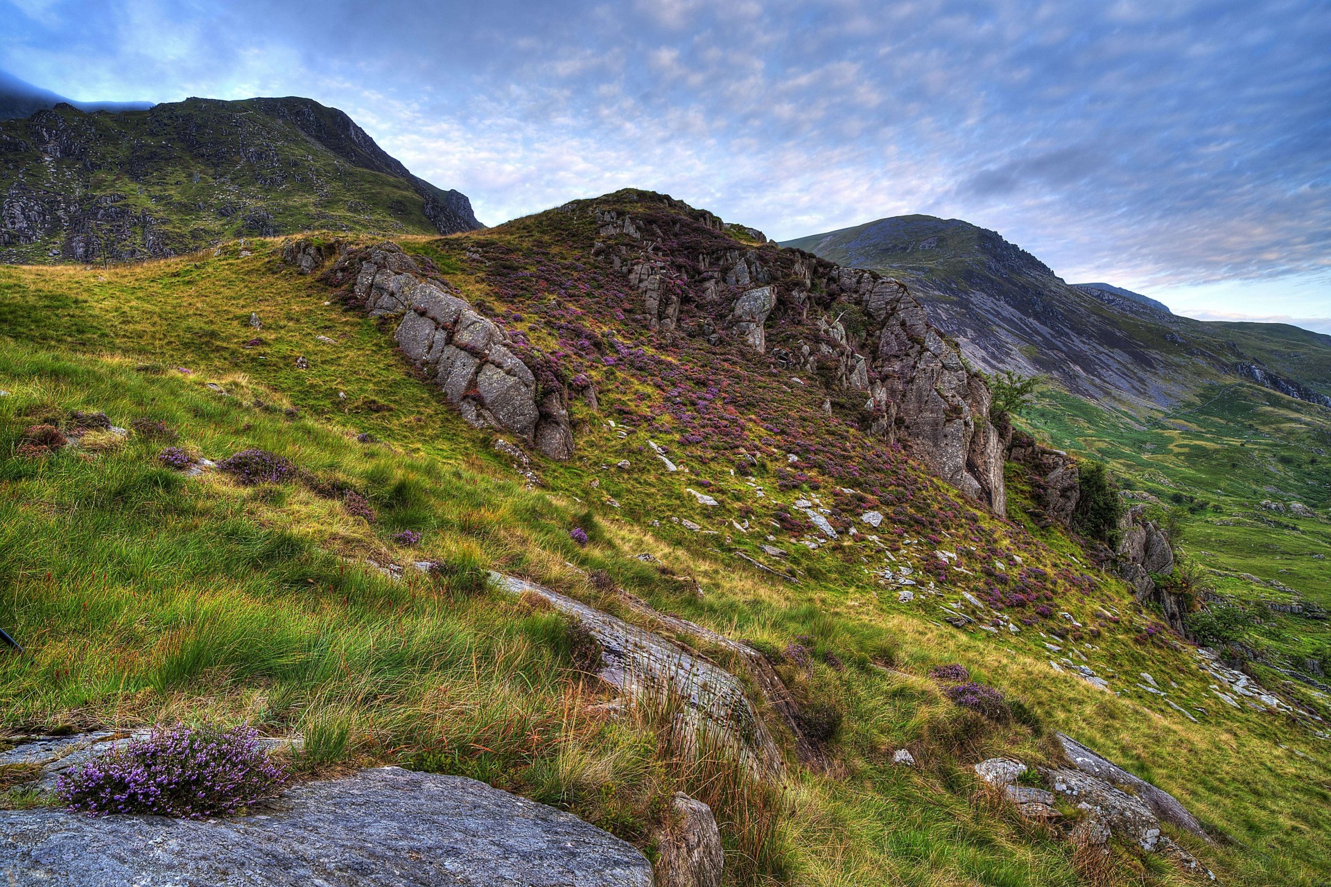 paesaggio natura regno unito montagne snowdonia rocce