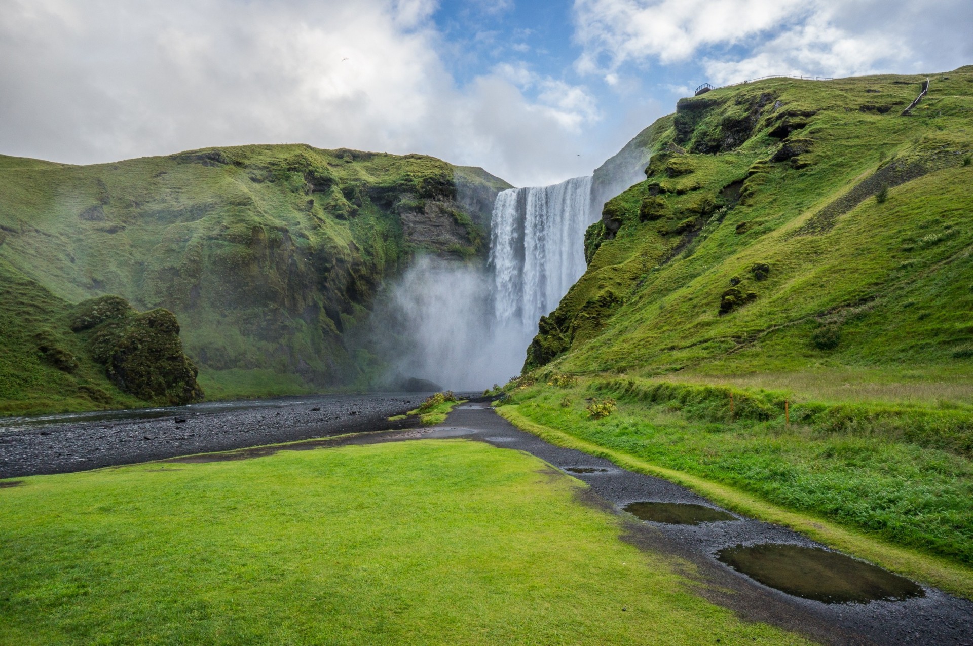 wodospad skogafoss skogafoss islandia