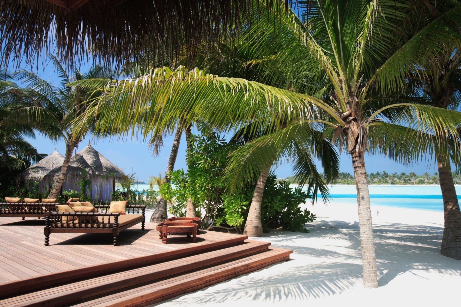 spiaggia tropici divani gradini sabbia