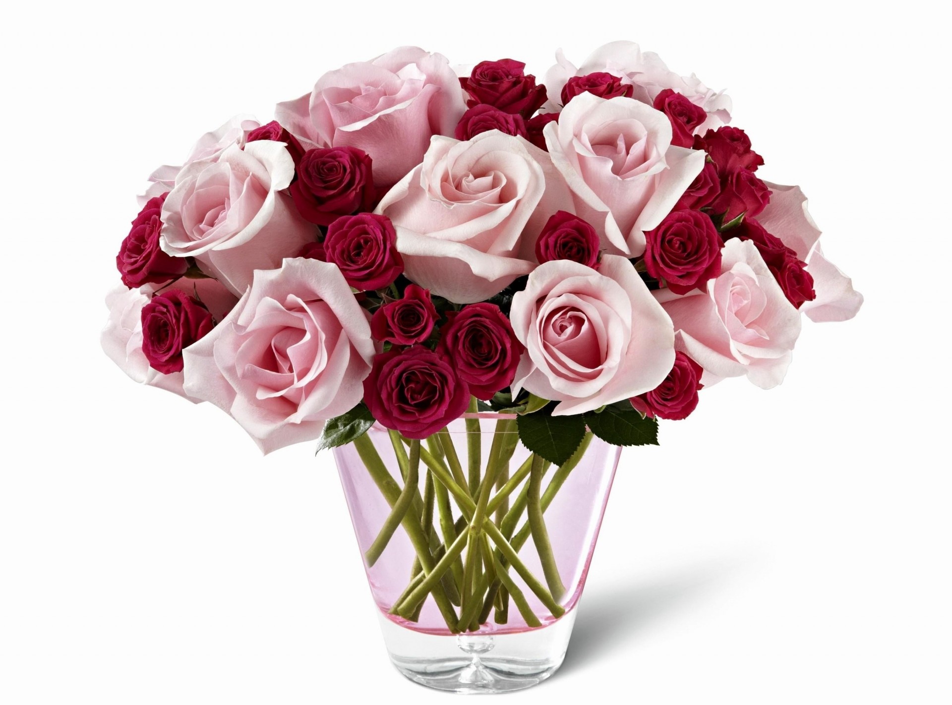 divers vase fleurs roses bouquet