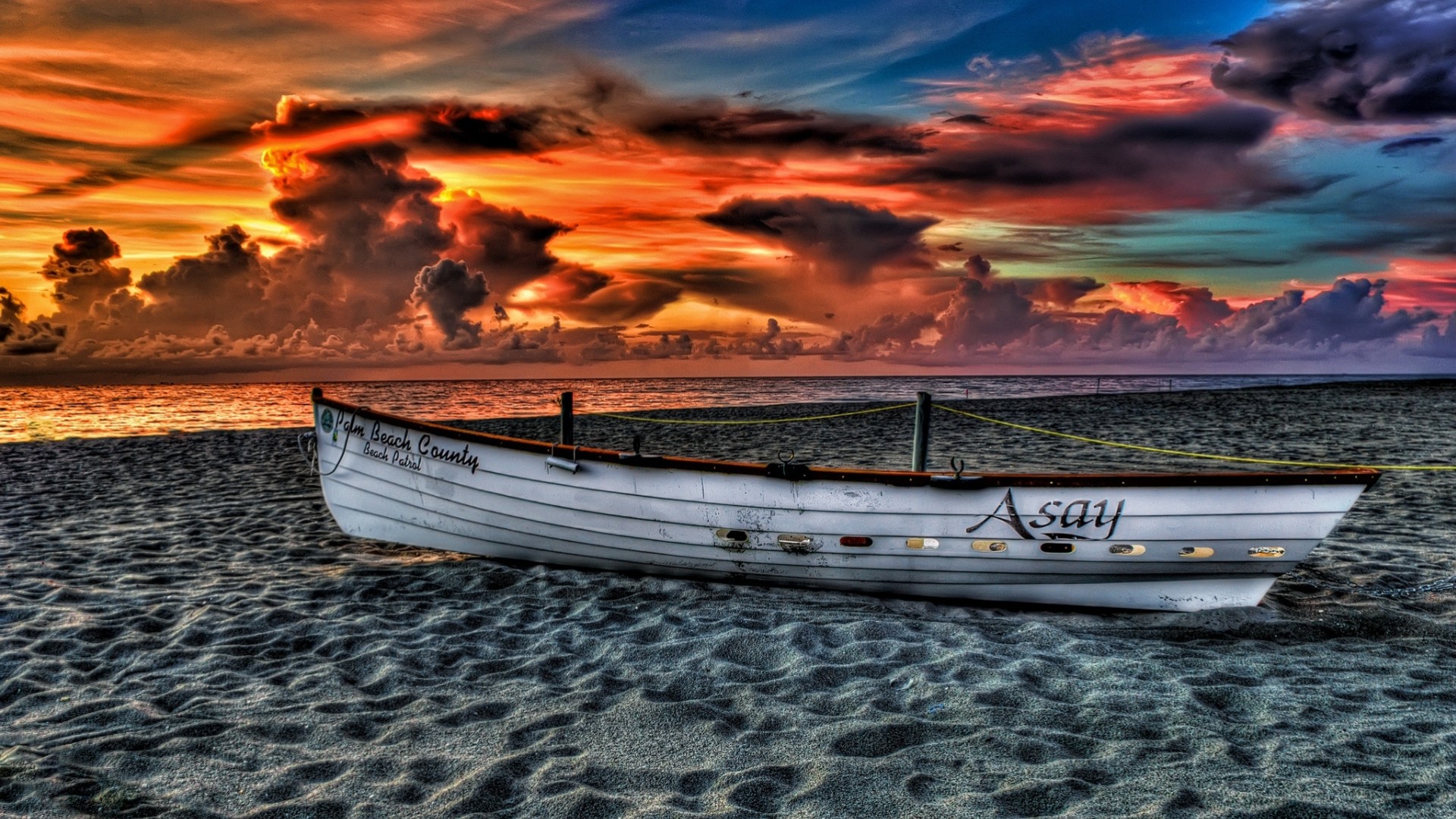 landscape sunset nature sky clouds sea beach