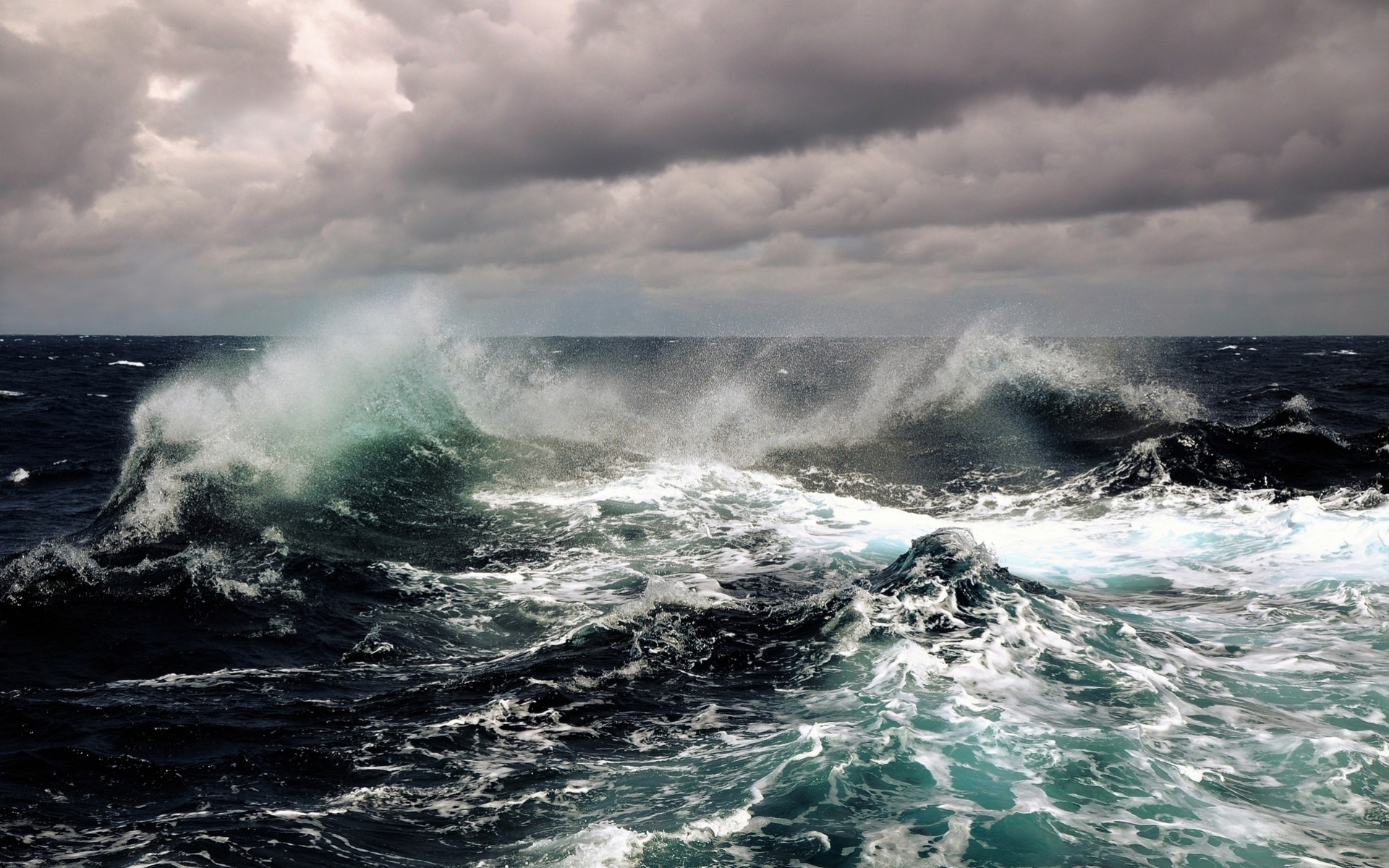 welle sturm meer himmel