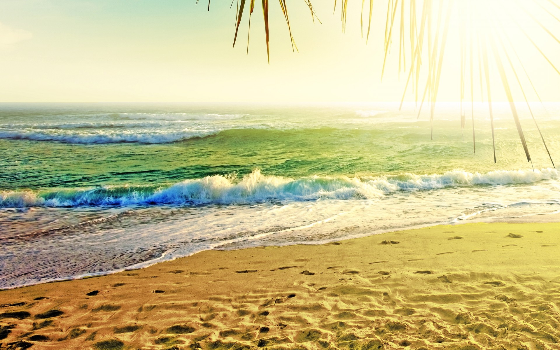 strand natur welle sonne meer sand