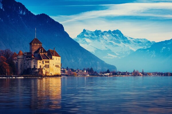 Gentle natural mountain view