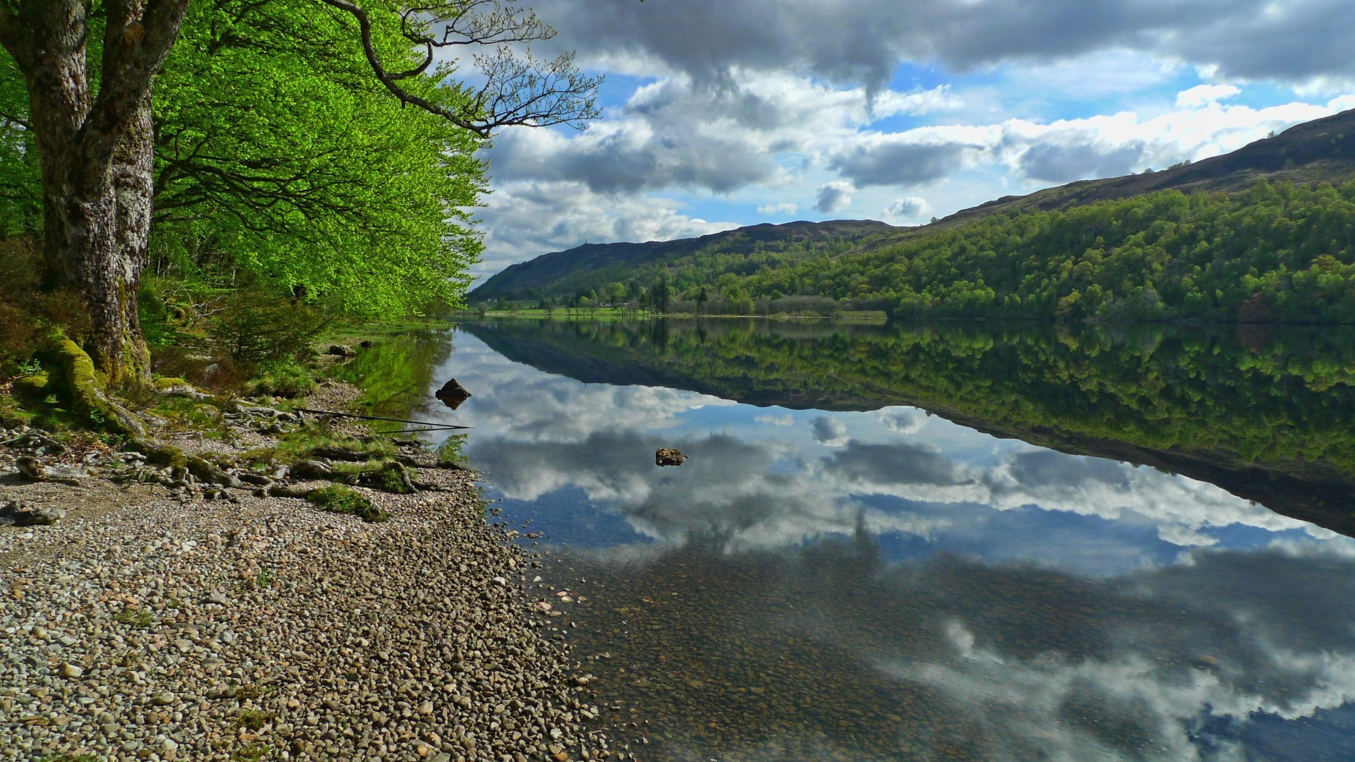 mountain landscape beach river