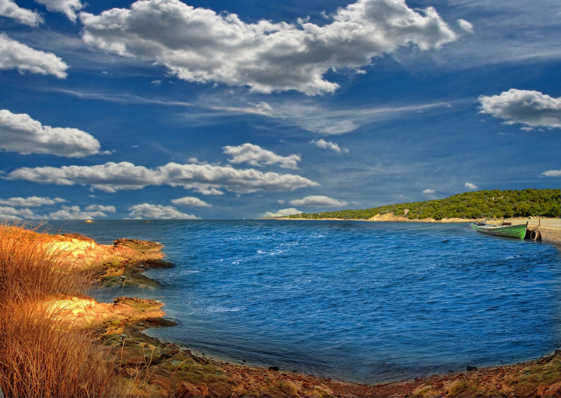 cielo mare paesaggio riva