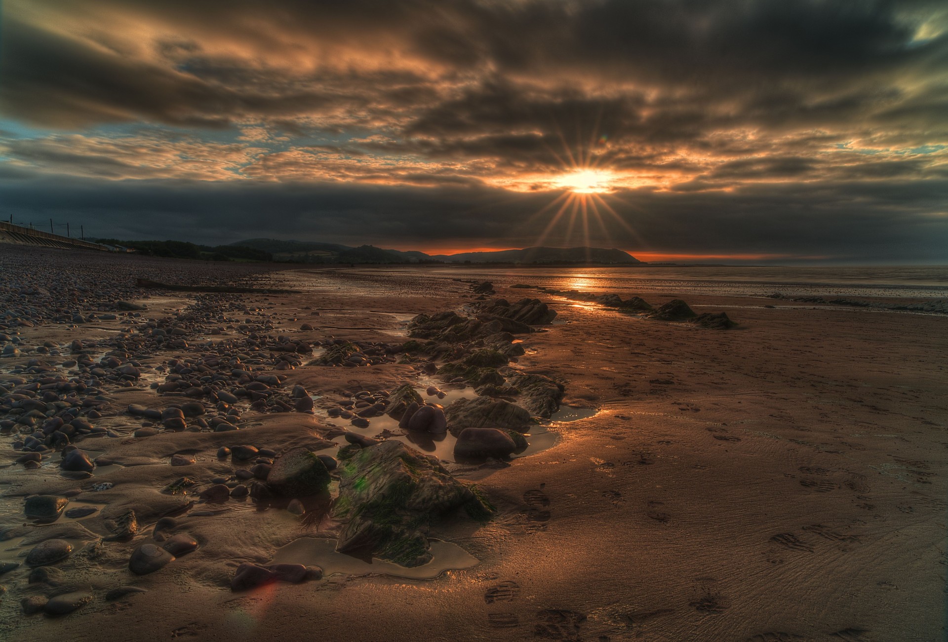 tones sea landscape beach sunset