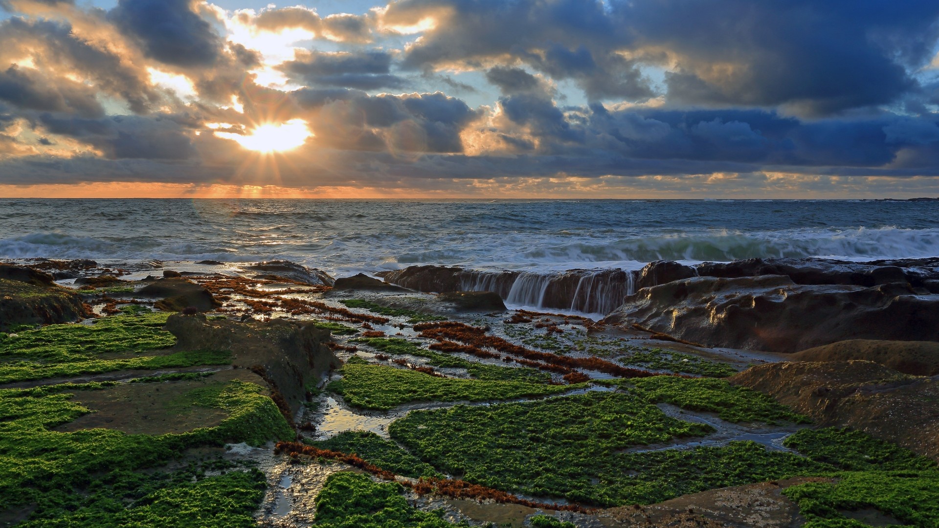 unset landscapes usa oregon sea oregon