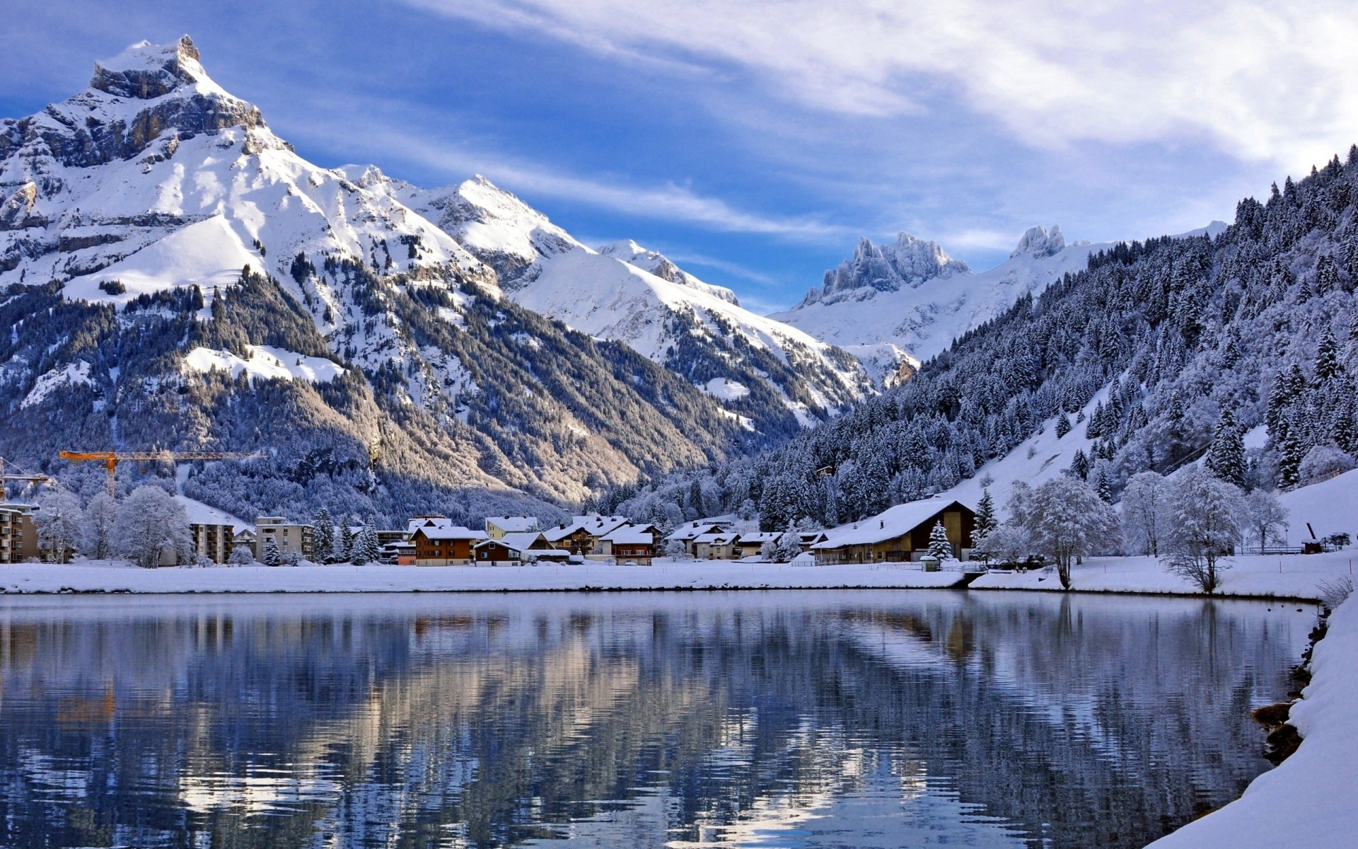 landschaft schweiz see berge