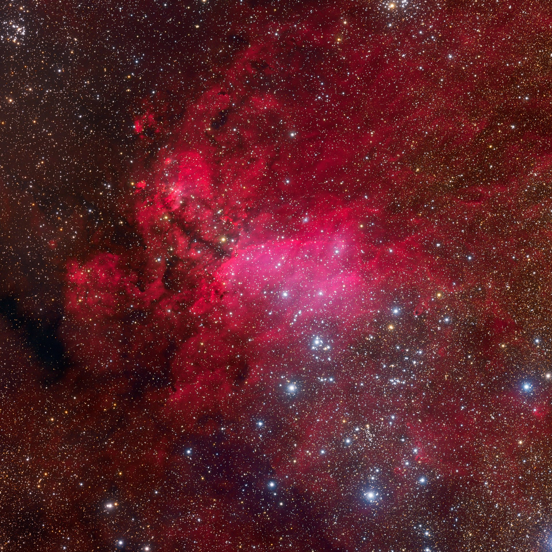 ic 4628 constellation scorpio emission nebula