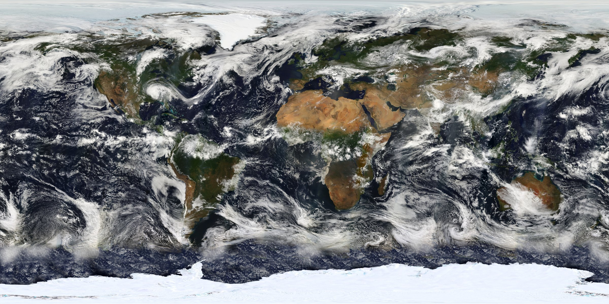 tierra planeta clima continente nubes foto nasa