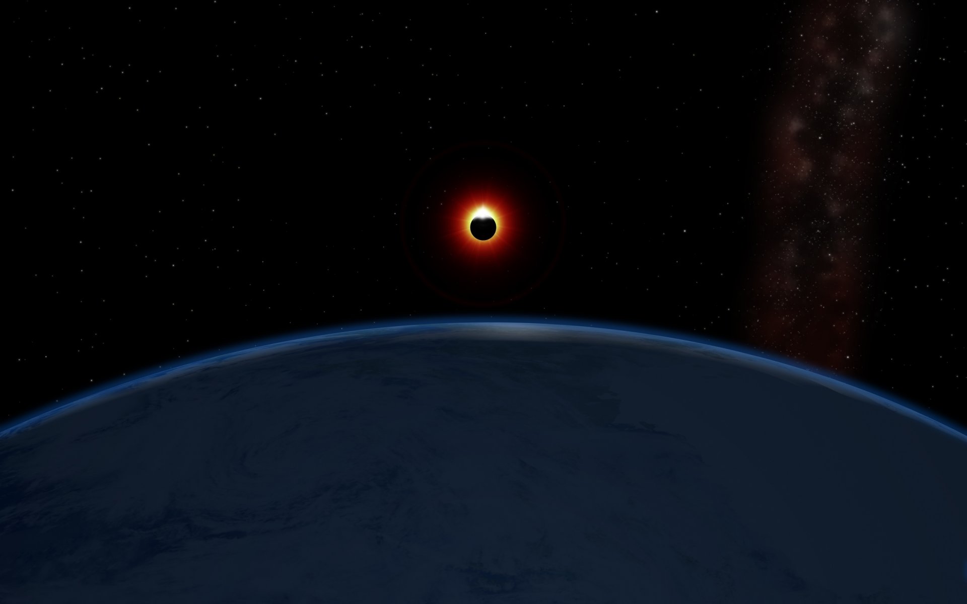 planeta satélite eclipse