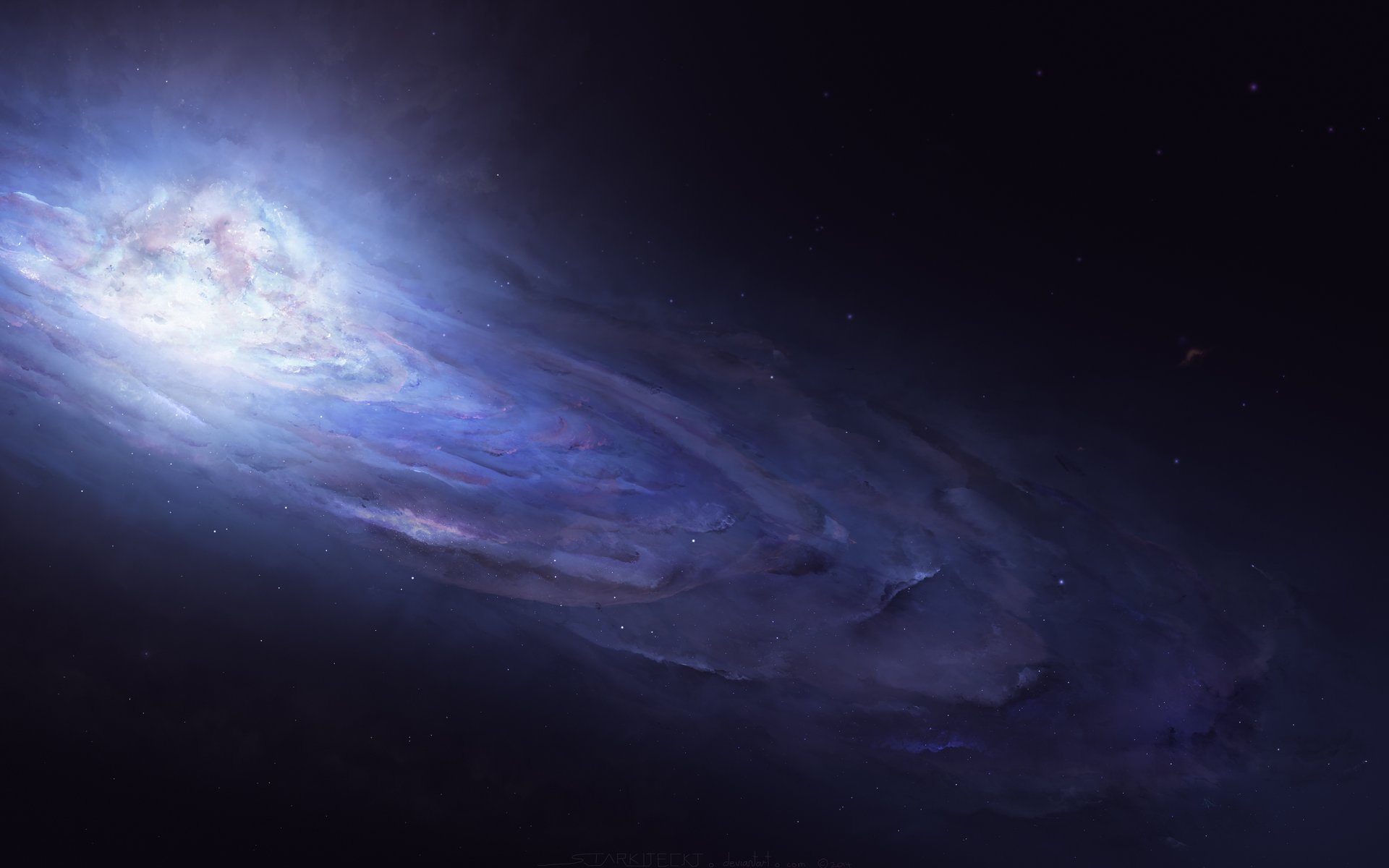 raum zeichnung sterne andromeda