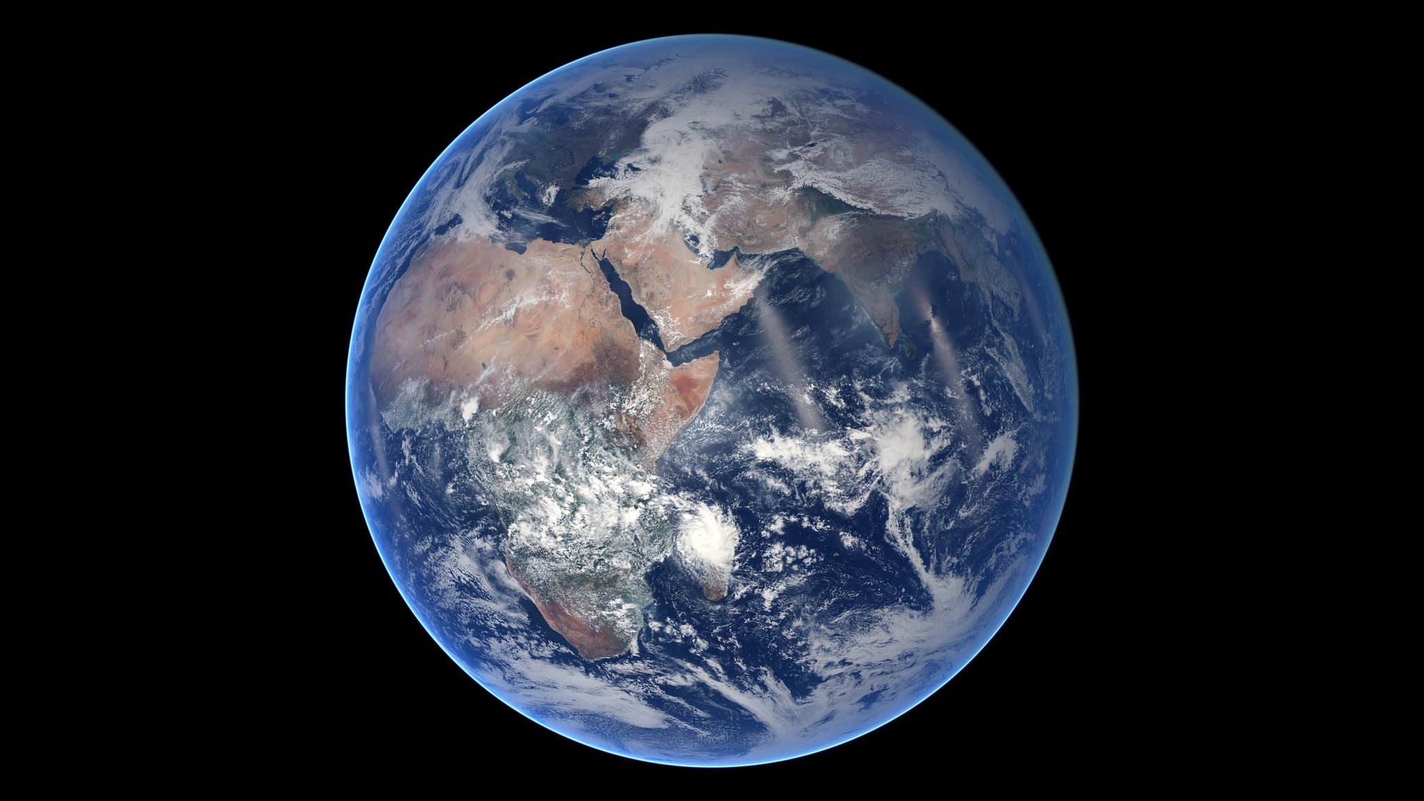 land planet space continents ocean