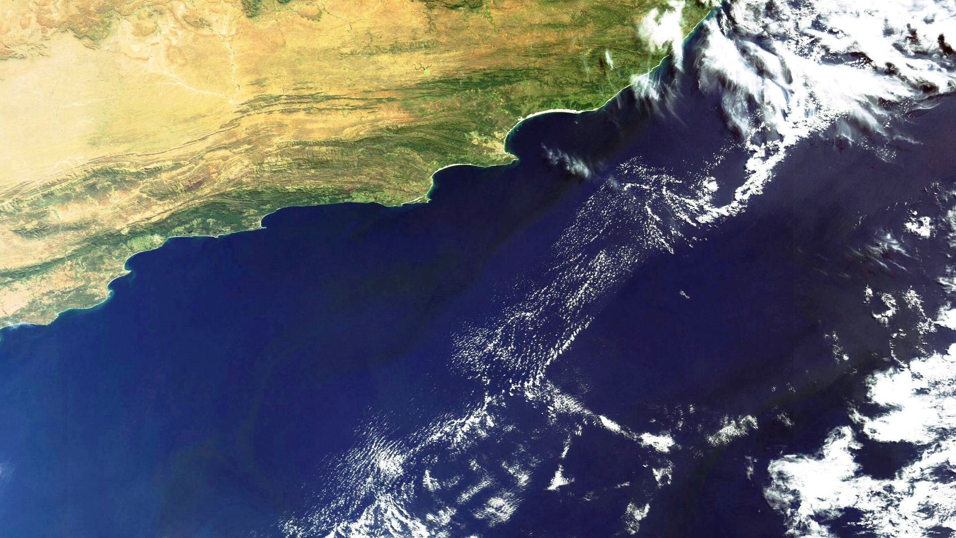 espacio tierra instantánea nubes cielo port elizabeth