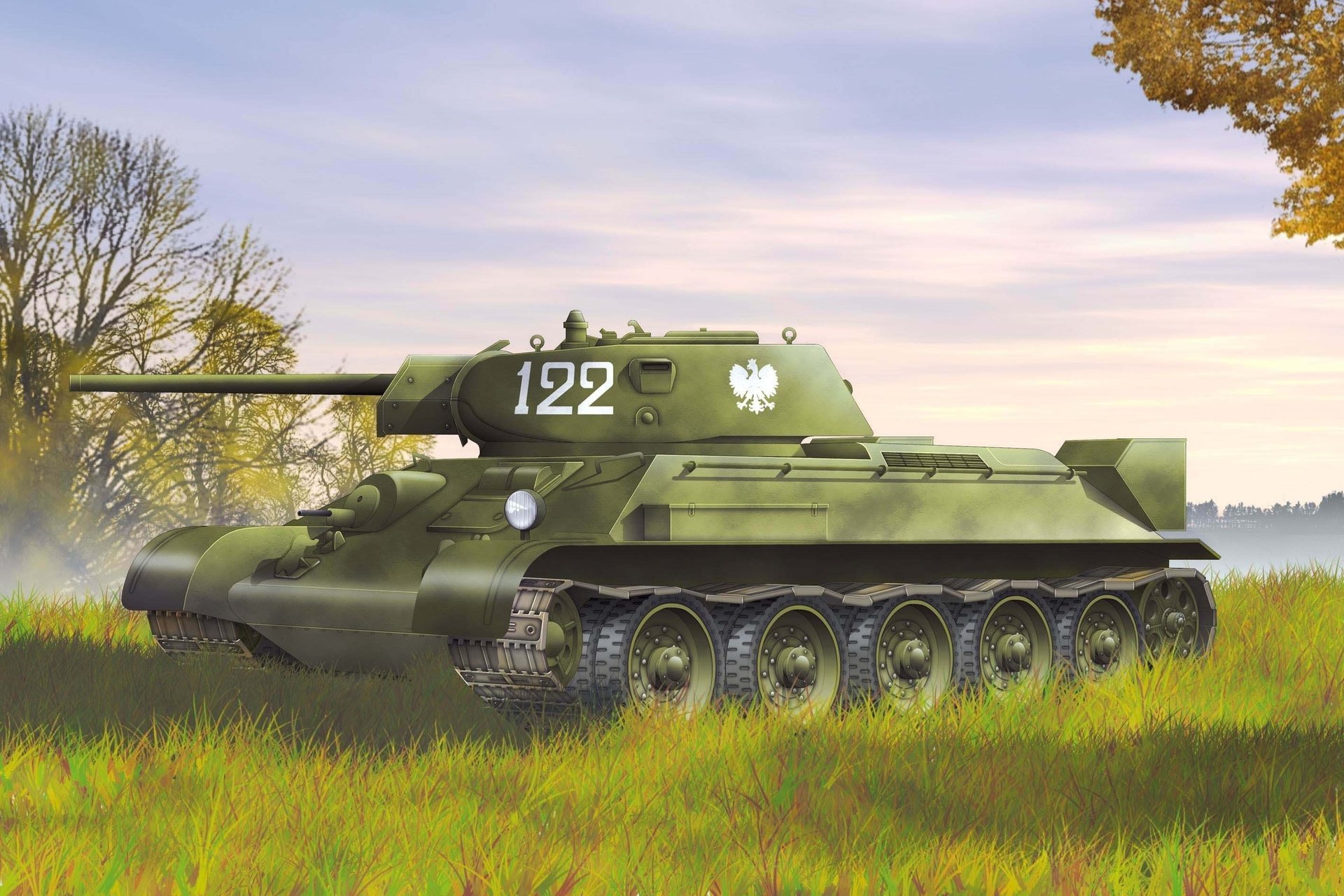 medio soviético t-34-76 tanque treinta y cuatro