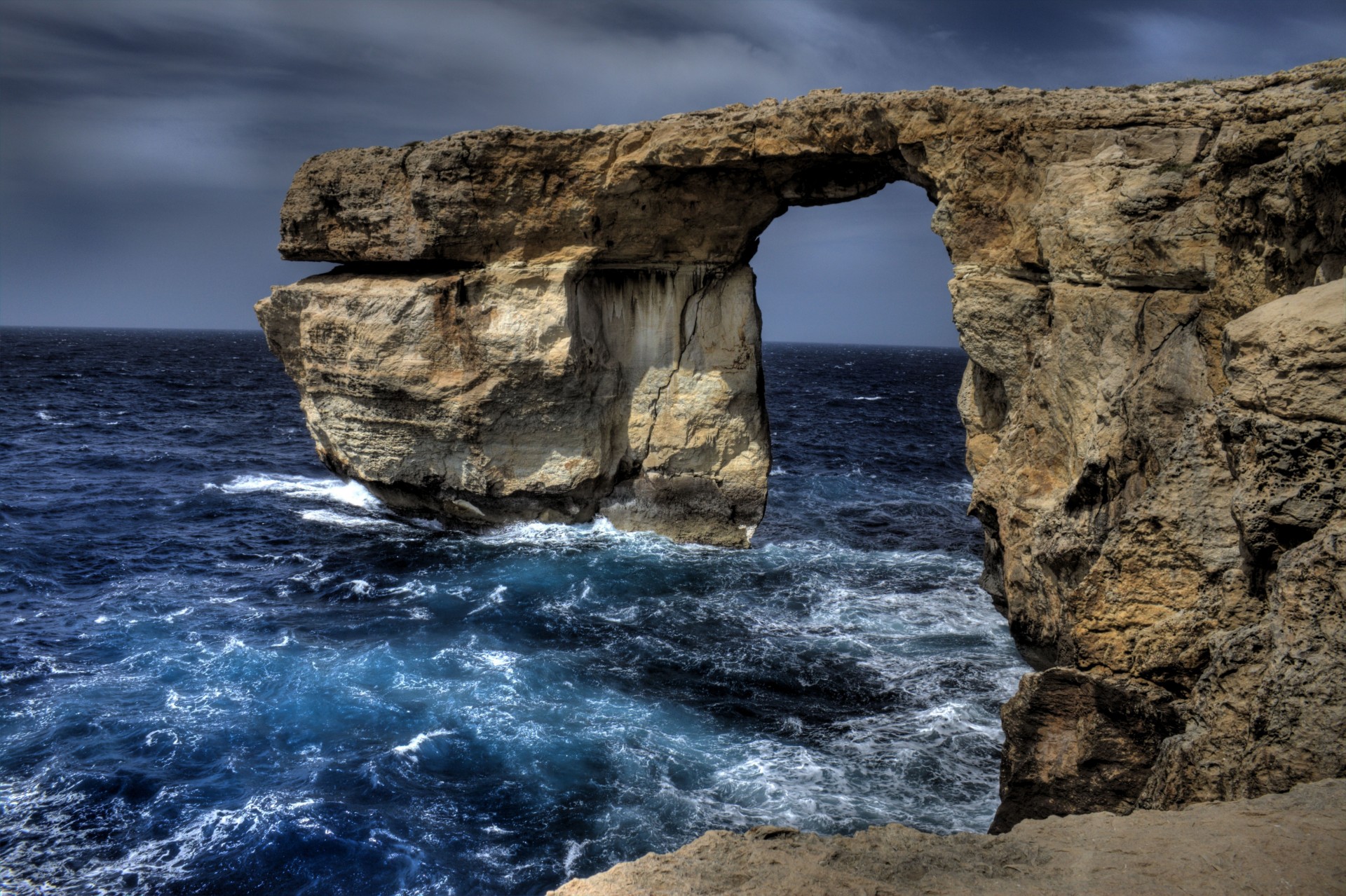 arch sea rock nature