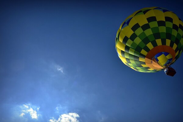 Lot w niebo balonem