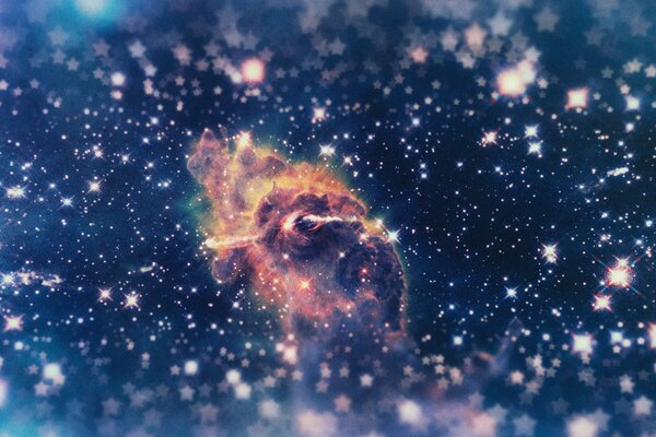 Nébuleuse cosmique créée par les étoiles
