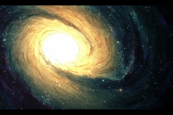 Imagen vista del universo con estrellas