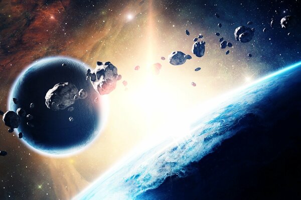 Asteroidi nello spazio tra i pianeti