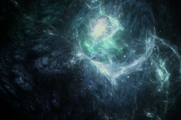 Неизвестная галактика в росыпи сияний звезд