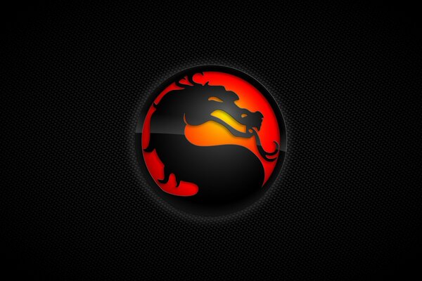 Emblème du jeu mortal Kombat dragon mk