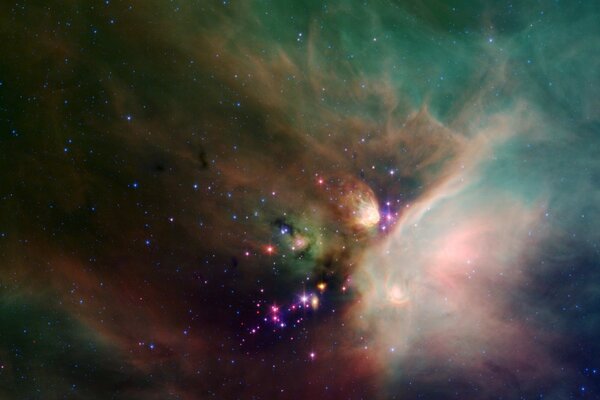 Constellation Ophiuchus nebula star formation