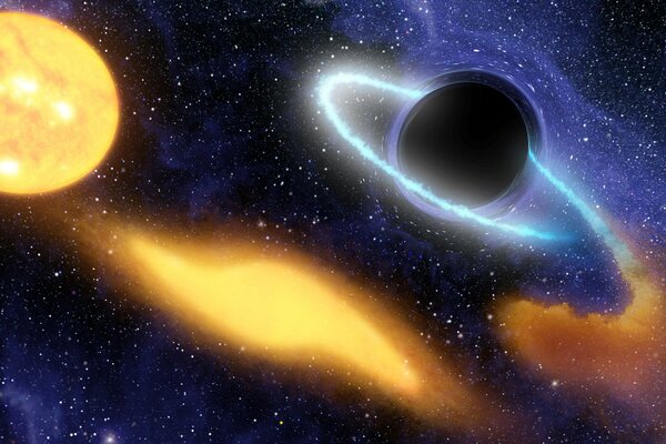 Spazio buco nero dell universo