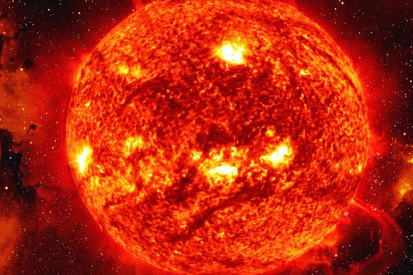 Fantastic photo of a burning star