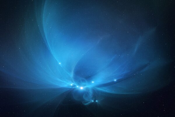 Energy of the cosmos blue art picture