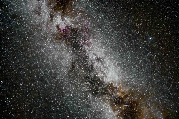 Die Milchstraße ist im Weltraum