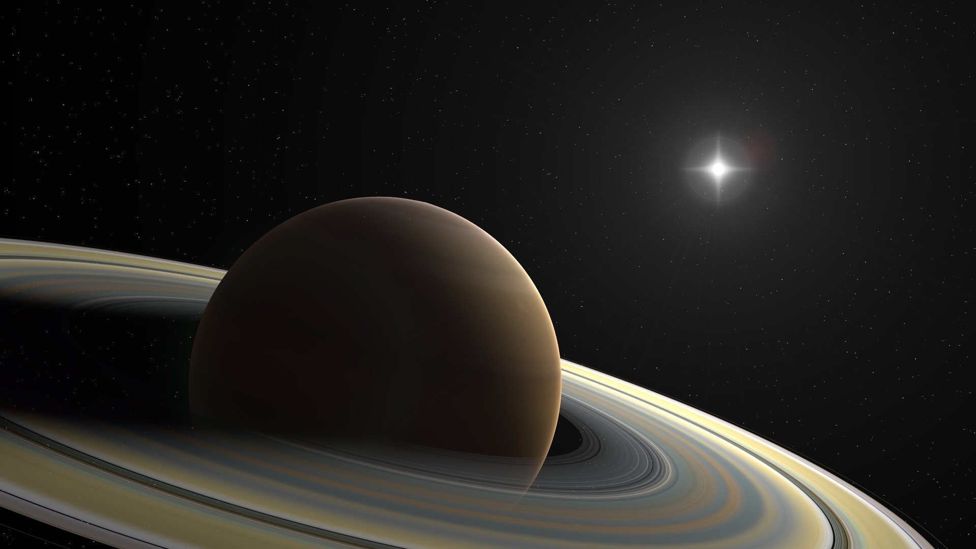 planeta saturn pierścienie gwiazda