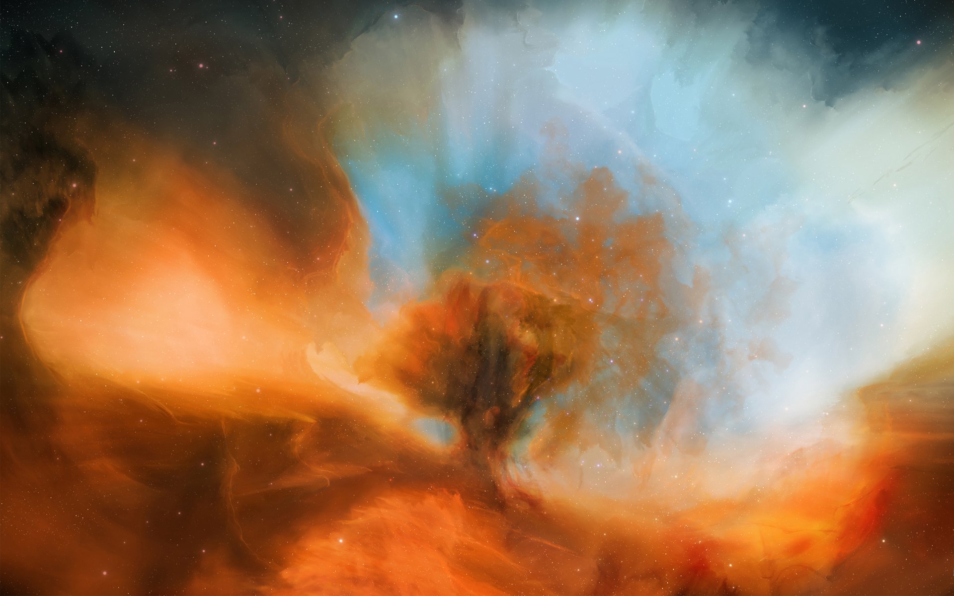 nebula star cloud space art