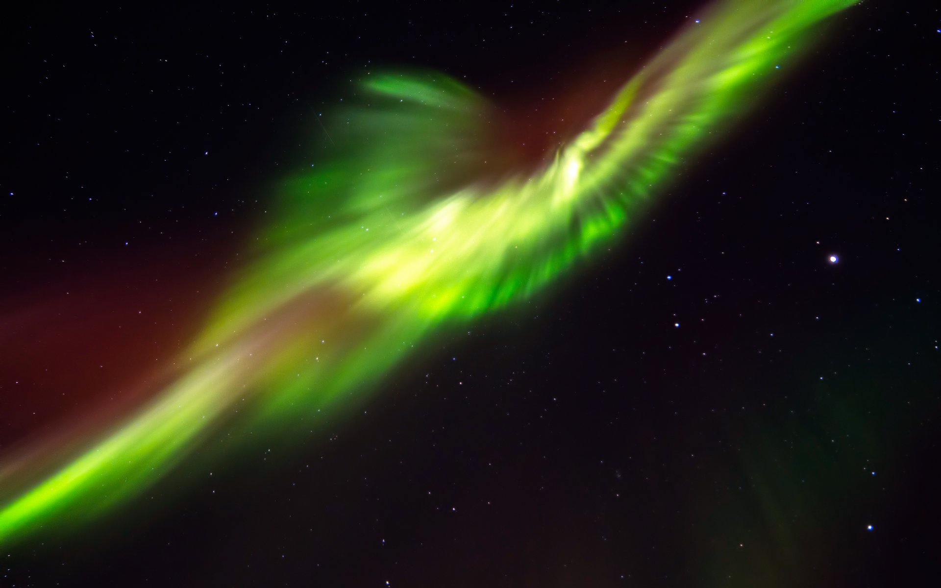 aurora massif skaftafell ciel étoiles aurores boréales