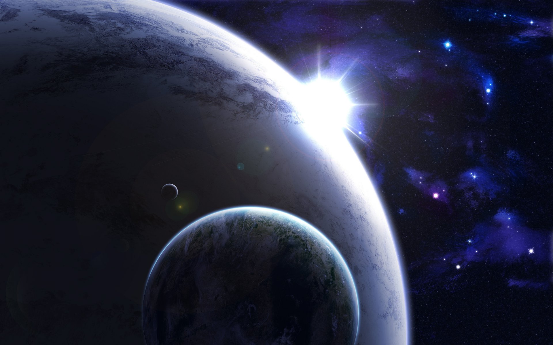 planètes lumière étoile grand science-fiction