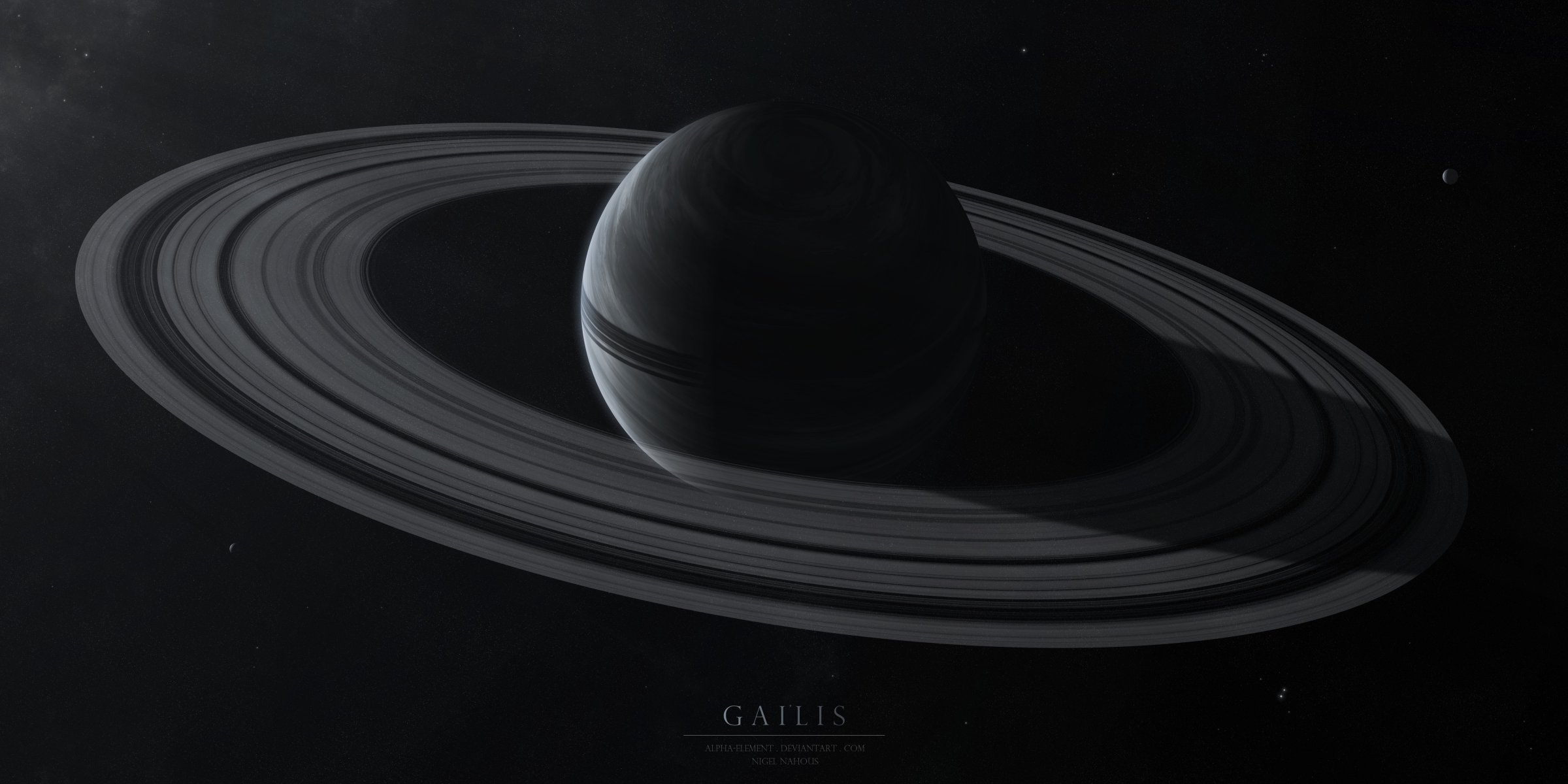 gailis planet rings dark space space